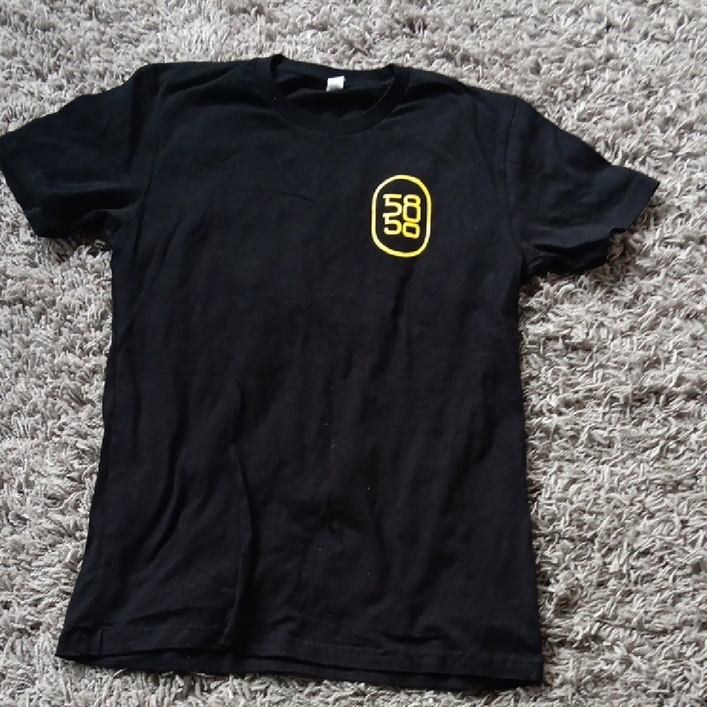 Black Tee with Yellow Emblem